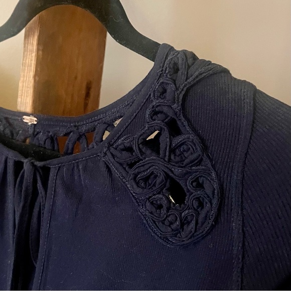 FREE PEOPLE We Are The Free Blast From The Past Short Sleeve V-Neck Top … - Picture 6 of 14